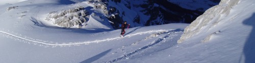 In der Nuaracher Nieder auf dem Weg zum Gipfel