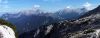 Blick zur Reiter Alm und Reiter Steinbergen links und Hochkalter und Hocheisstock rechts vom Schrdinger Steig zwischen Htte und Kleiner Wehrgrube.